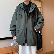 港风潮牌冲锋衣外套男2025秋季新款宽松夹克早秋男生休闲上衣服，男装夹克，星座506A
