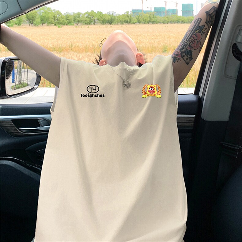 量大优得物抖音高品质重磅230克美式印花无袖t恤背心WB630特P18,男装背心/马甲,电商A486-1