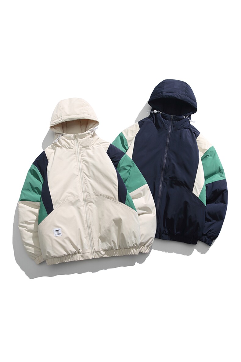 2024秋冬季冲锋衣夹克棉衣潮宽松拼接情侣外套A436-5919-P105,男装棉衣,电商A436