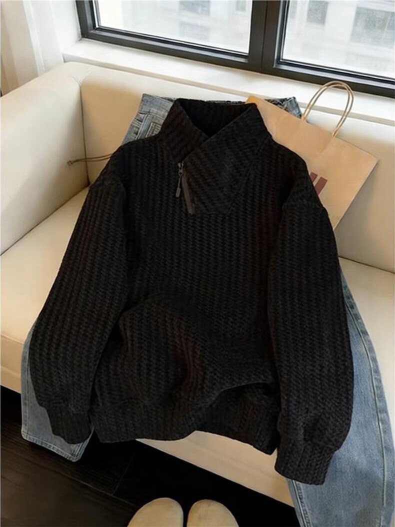 雪尼尔加绒加厚卫衣男款斜拉链秋冬季长袖卫衣T恤特P28加绒P38,男装T恤,电商C306-1