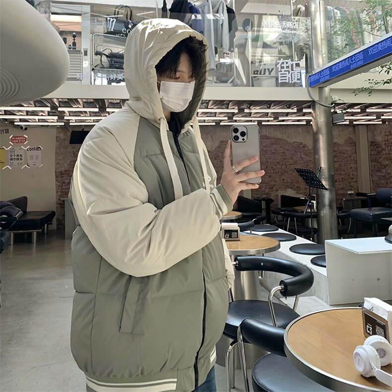 B266-C102-P11823冬季新款宽松休闲加绒加厚羽绒棉服,男装棉衣,星座B257-1