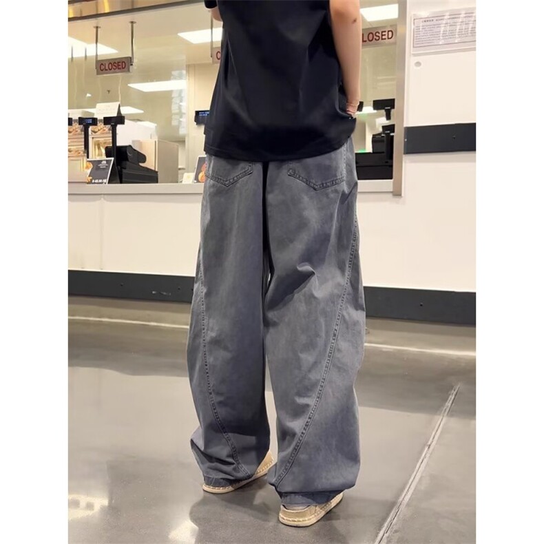 网络图现货美式潮牌重磅加绒水洗褶皱运动休闲裤J59-P48,男装卫衣,星座715-7