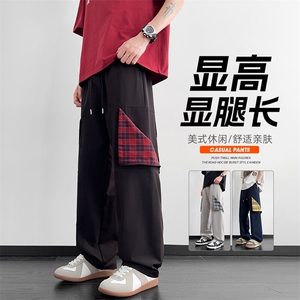多口袋工装直筒休闲裤子男2025春秋季新款宽松运动图片