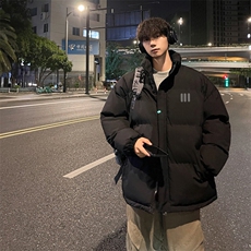 外景冬季加厚面包服男日系宽松大码保暖棉衣立领外套MF00378/P90，男装棉衣，电商B316