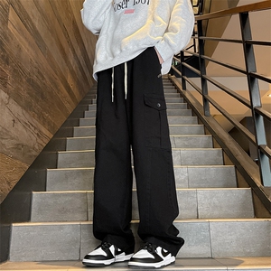 美式高街vibe风直筒休闲裤美拉德穿搭日系工装牛仔裤  K7511-P38图片
