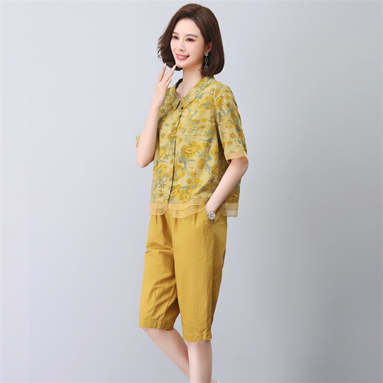 2025夏季新款苎麻衬衫高端洋气减龄气质两件套,女装衬衫,独衣靓