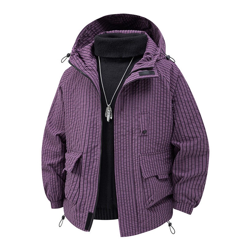 秋季户外连帽夹克男外套男女同款DSA157B-JK7811-P75,男装夹克,电商A157B