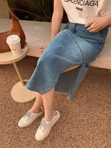 牛仔半裙，女装半身裙，肆尔