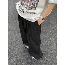 多巴胺速干山本裤2025夏装宽松冰丝休闲裤透气K2101-P30，男装休闲裤，电商042