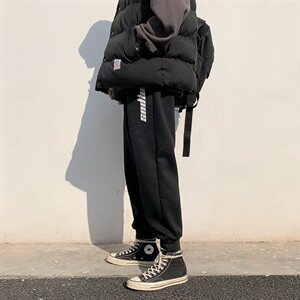 @冬季新品 加绒 束脚卫裤筒 运动休闲裤男  C22/P50 限69图片