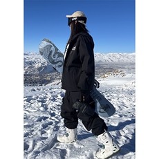 两件套中性加厚保暖外套男女同款防风滑雪服套装TZ027-P240控348，男装棉衣，电商A001