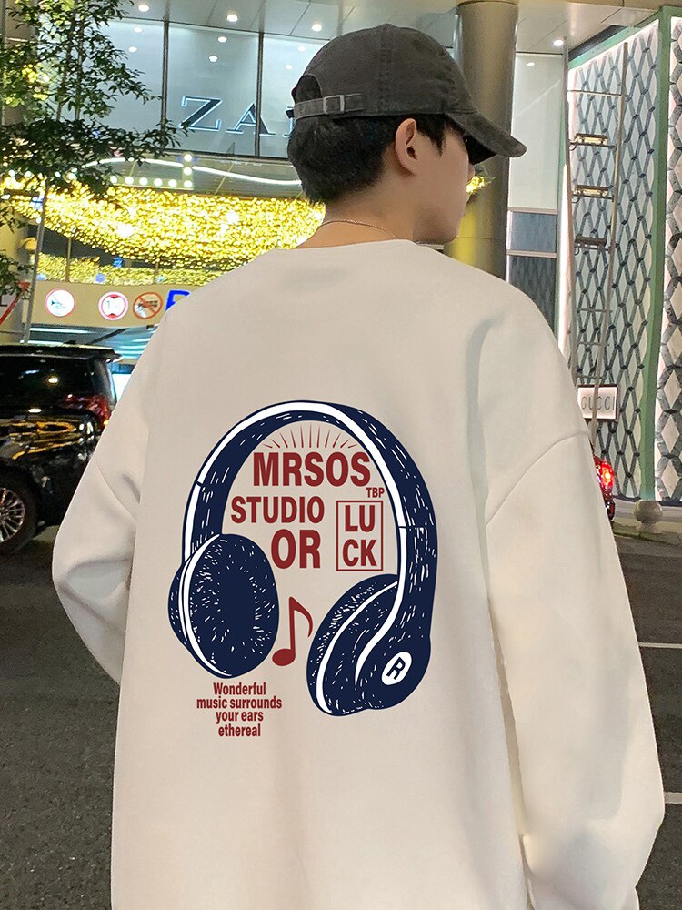W556P35加绒45圆领卫衣秋冬套头宽松青少年长袖美式无帽男生上衣t,男装卫衣,星座304A