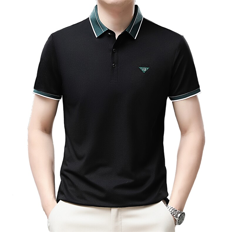 夏季男士短袖休闲t恤百搭polo衫中年爸爸夏装上衣QP1632-P55,男装Polo衫,星座1105-3