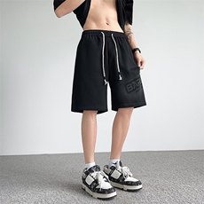 A316-1-K1236P48控68夏季新款2024水洗脏脏短裤美式宽松运动裤，男装牛仔裤，星座906（原电商a316-1）