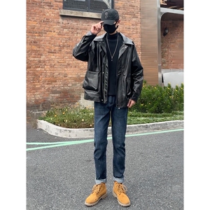 秋冬牛仔裤男休闲裤长裤机车风痞帅搭配马丁1412-2/505/P65图片