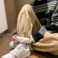特价P23！！！雪尼尔羊羔绒加厚加绒卫裤欧棉绒大码运动裤男K945，男装休闲裤，电商D206-1