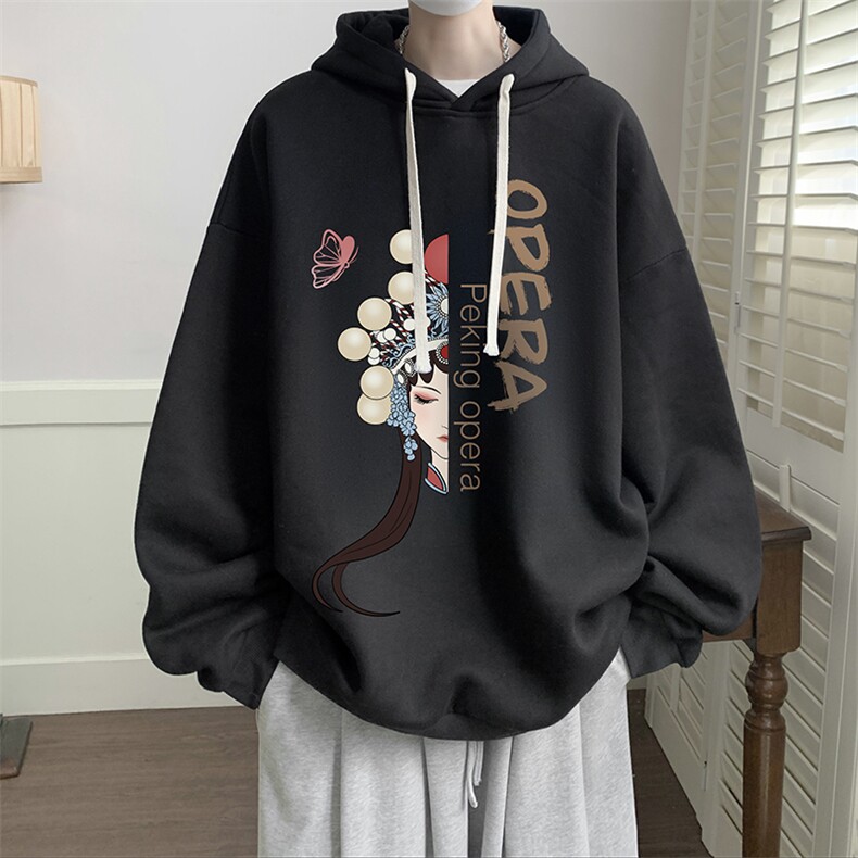 连帽卫衣男大码运动服帽衫外套WY2161-P35加绒款-P40,男装卫衣,电商A040
