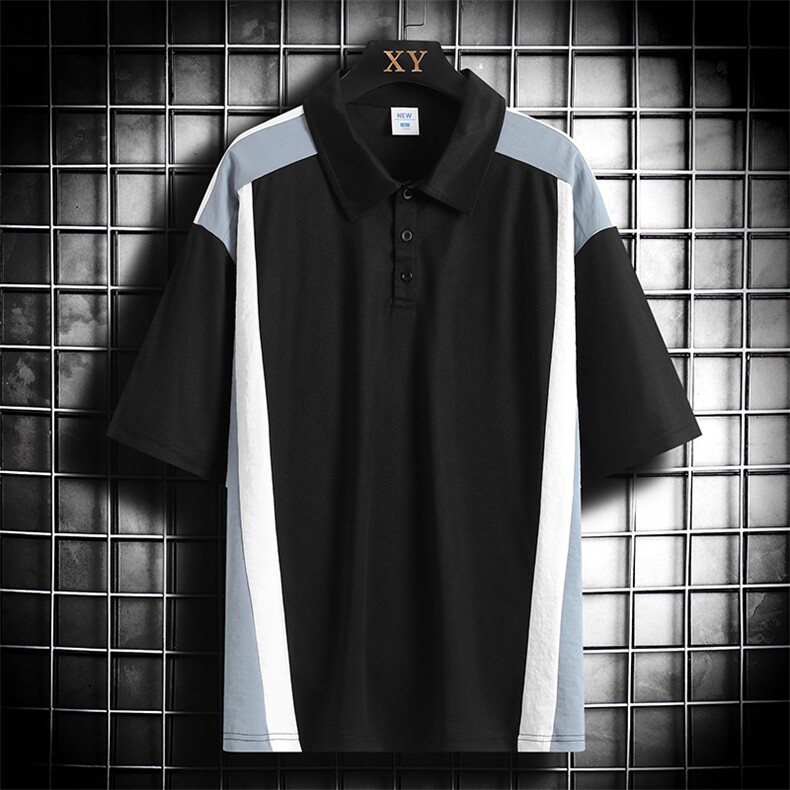 2023夏季新款短袖男网格挂拍潮流polo衫百搭半袖zdp2302-P40控58,男装Polo衫,星座717