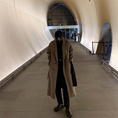 秋冬中长款毛呢大衣男韩系高级感英伦风衣外套风衣DY003P125，男装风衣，星座1004（原星座815-3）