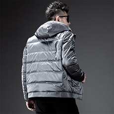 CX82809钱塘2020-2中青年男士连帽时尚休闲简约百搭羽绒服P265，男装羽绒服，钱塘207-2