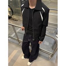 2025秋季美式复古解构拼色夹克宽松百搭休闲上衣外套BJK1036，男装夹克，星座208-5
