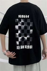 2024夏季棋盘格印花T恤 220g 100棉 A161-2-T104-P25图片
