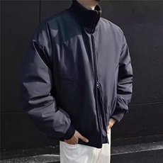 美式复古短款立领棒球服2026新款春秋季飞行夹克男宽松上衣外套潮，男装夹克，星座601-1