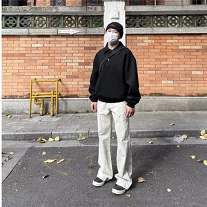 美式cleanfit复古大口袋直筒宽松百搭休闲工装裤裤男LB30311-p63图片