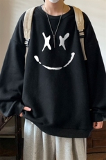 圆领卫衣男大码加厚加绒长袖t恤男S6190-P28加绒款-P33，男装卫衣，电商A040