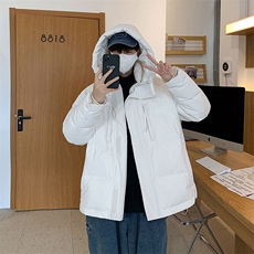 短款面包服连帽痞帅休闲立领极寒冬季保暖外套AW7051P378控428，男装羽绒服，电商A089-1