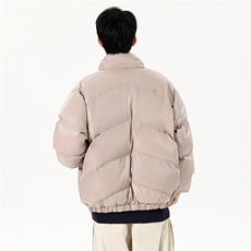 2025新款冬季立领PU皮棉服男士保暖皮衣棉衣外套XZ212-QPY027-P95，男装皮衣，星座212