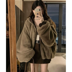 两面穿现货重磅短款座山雕棉衣男女双面穿毛毛绒棉服加厚外套图片