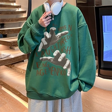 直播360克重磅美式潮牌印花卫衣Y109特P28同步供应华棉品质，男装卫衣，电商A486