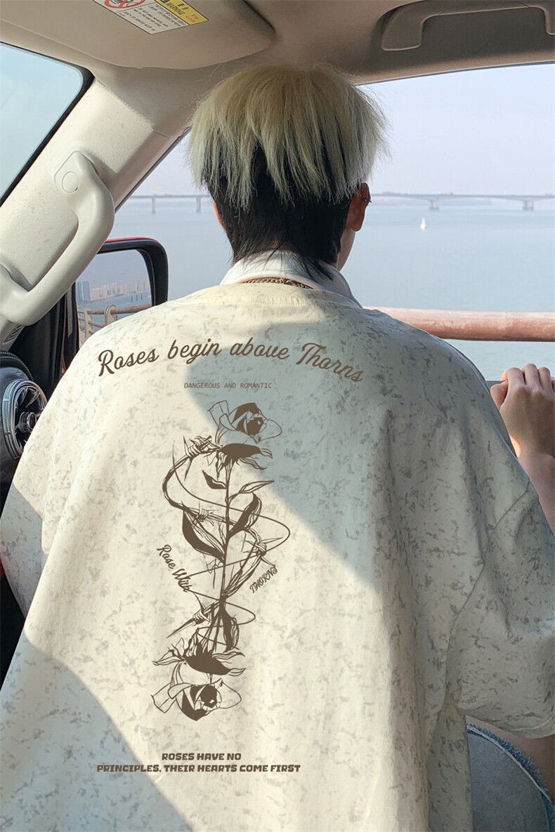 ！2026夏季新款潮牌短袖T恤百搭情侣半袖T2542特P28,男装T恤,电商B220