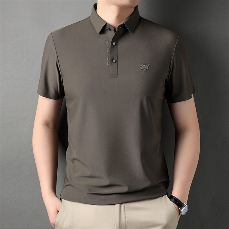男士短袖t恤polo衫夏装上衣服男装商务翻领夏天半袖体桖2023新款,男装T恤,电商B212（原钱塘6029）