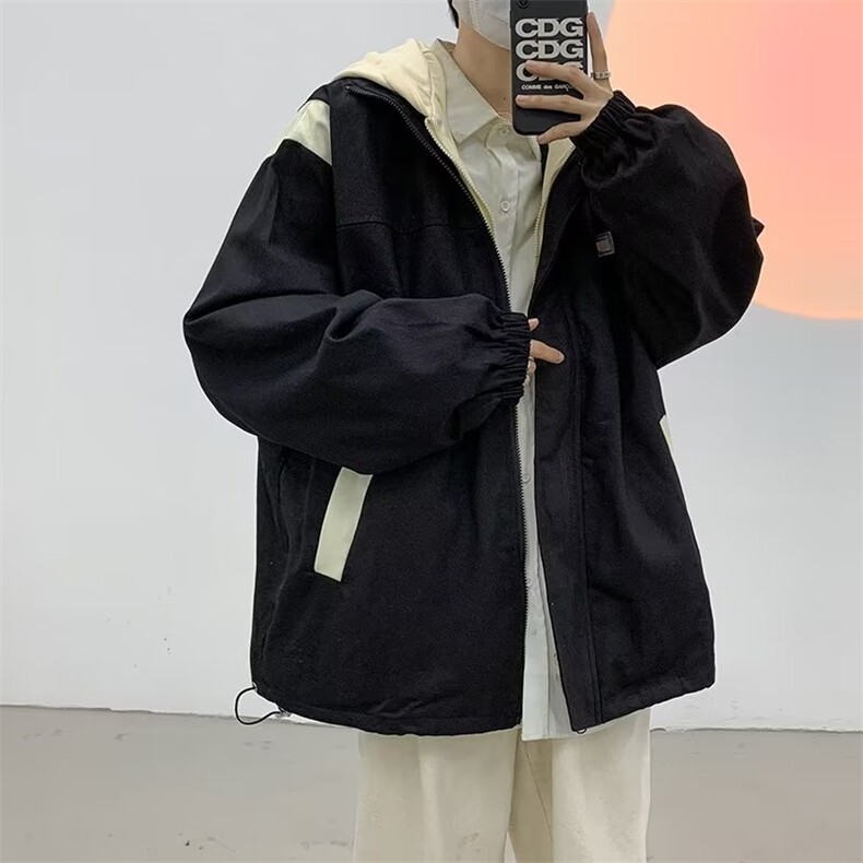 男秋季2023新款长袖双层连帽夹克外套J7363P65,男装夹克,星座1116-2
