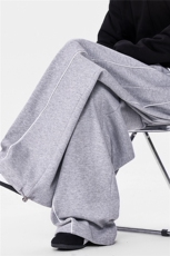 6XL-M蓝色宽松显瘦百搭运动裤男阔腿拖地裤裤子K9186-P45，女装休闲裤，电商D206-1