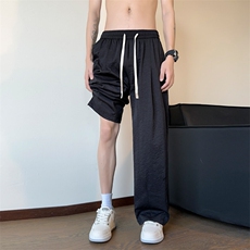 ！2026夏季新款男士宽松休闲裤百搭冰丝长裤WK2077特P35，男装休闲裤，电商B220