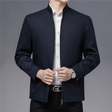 秋季男棉外套新款潮流休闲夹克男爸爸装中年外套上衣HM9618-P165，男装夹克，电商B212（原钱塘6029）