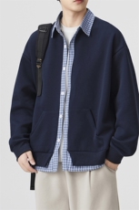 秋季现货假俩件宽松衬衫领开衫卫衣男DSA157B-W6713-特P43，男装卫衣，电商A157B