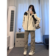 美式复古hiphop嘻哈冲锋裤潮牌冬季加厚，男装休闲裤，星座310A-4