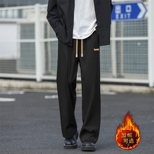 美式高街加绒新款百搭加厚休闲宽松长裤男1229-特批27加绒特批32图片