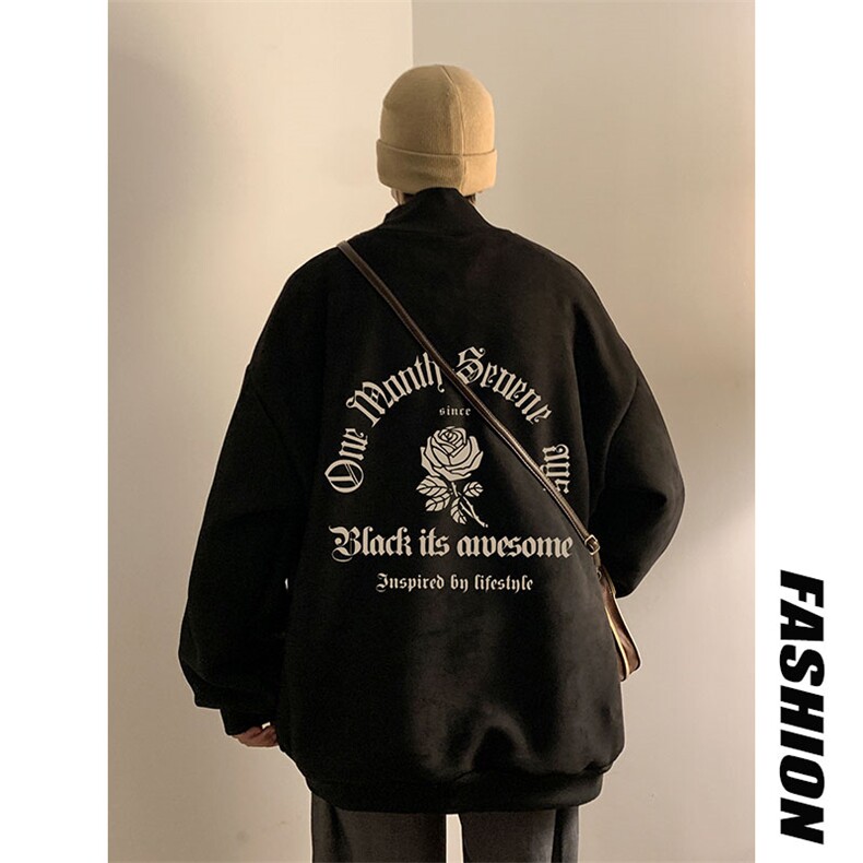 电商DSA028-JRLCT2220P55加绒加厚半高领麂皮绒卫衣限价78,男装卫衣,电商A028