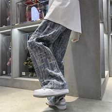 新面料韩版潮流宽松休闲复古牛仔裤长裤A125-2028-P50，男装牛仔裤，电商A125
