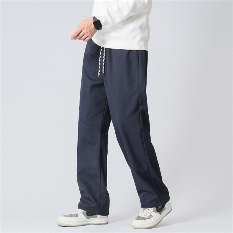 加绒加厚秋冬休闲男士石墨烯加厚宽松休闲裤直筒裤K8908-P40,男装卫衣,星座310B
