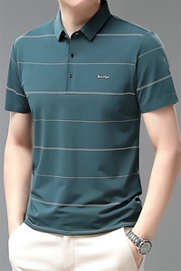 短袖男POLO衫宽松休闲夏季宽松运动服百搭半袖男士上衣QP1615-P63图片