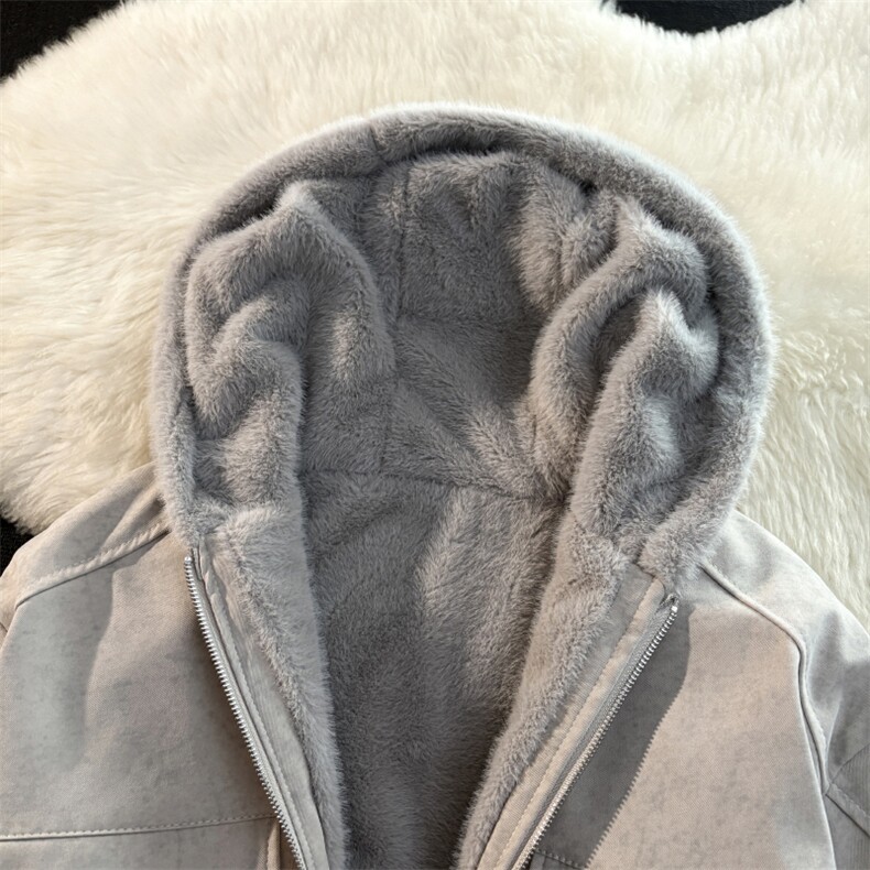 冬季保暖连帽棉服男宽松复古cleanfit大理石座山雕外套潮,男装棉衣,星座410-6（原星座1304-1）