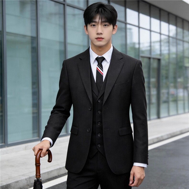 1506A/GW30+GK03+M010/P60英伦风绅士韩版抗皱轻奢西服套装,男装西服套装,星座1506A