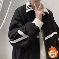 网络图现货秋季新款翻领条纹夹克外套男RJK569-P50，男装夹克，星座1005-4