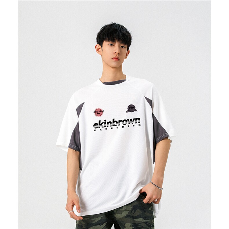 速干运动美式投篮街头印花球服大码M-5XL短袖T恤男DX78028P50控78,男装T恤,星座227-7